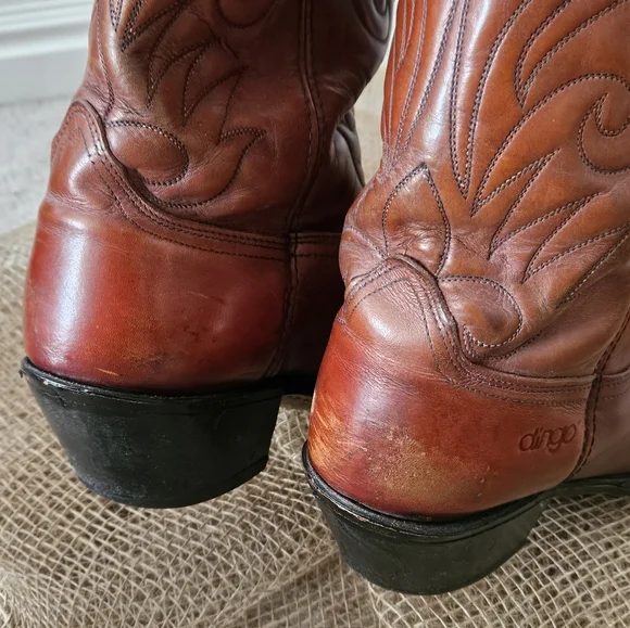 Dingo Vintage Leather Western Cowboy Boots 12D - Picture 2 of 8